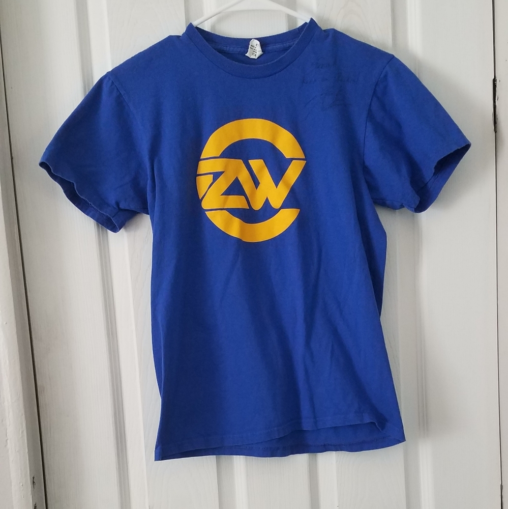 Zack Walther and the Cronkite's autograph shirt